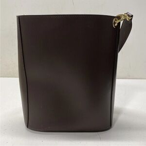 Bevini Modena Bucket & Drawstring Elegant Brown Leather Bag